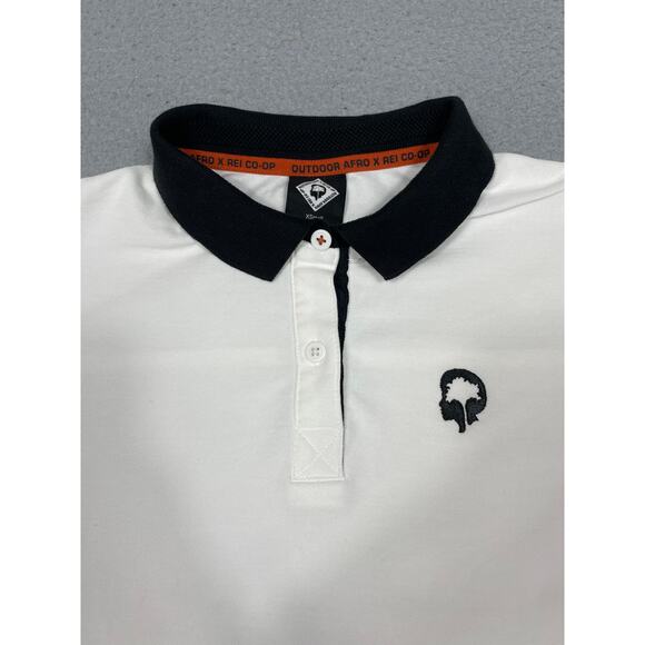 Outdoor Afro X REI Co-Op Womens Size XS White Short Sleeve Polo Shirt - Picture 6 of 11